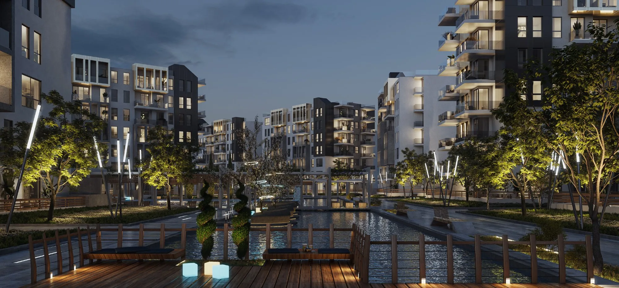 تصميم تخيلي: Lakeside Bloomfields (developer render)