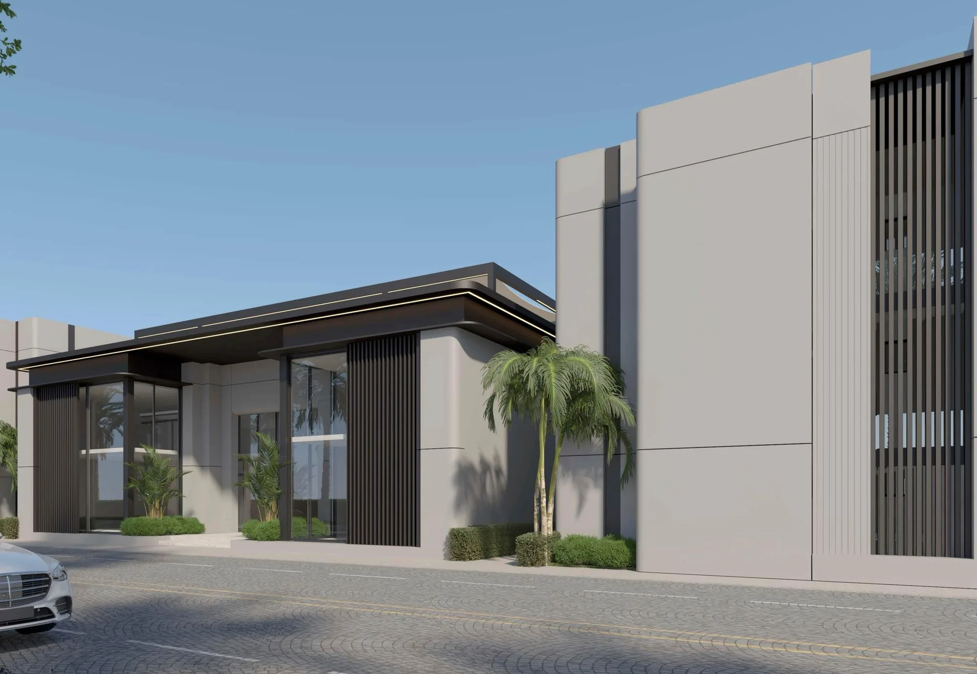 تصميم تخيلي: Clubhouse exterior