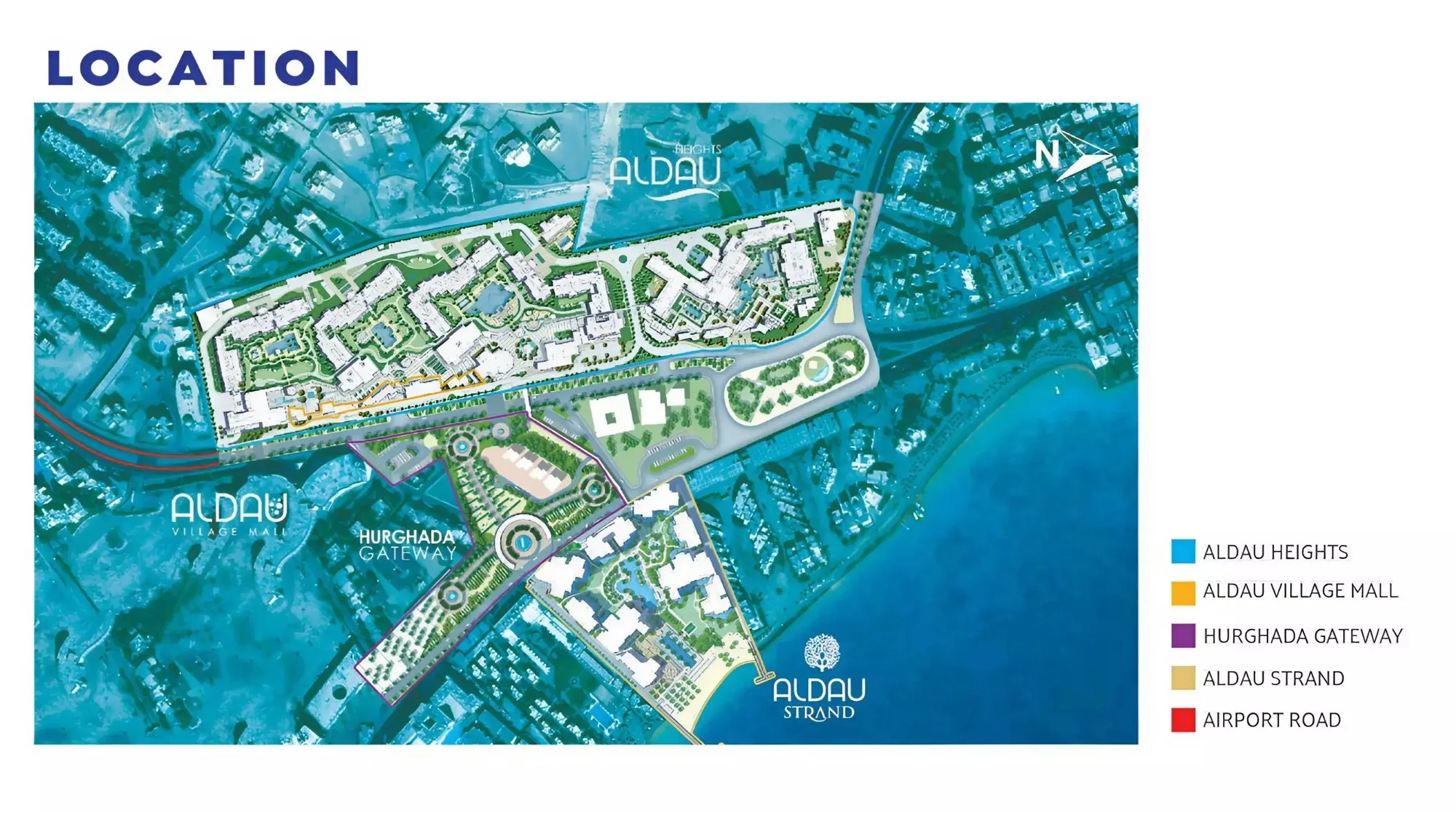 Plan maestro: Location within the Al Dau masterplan