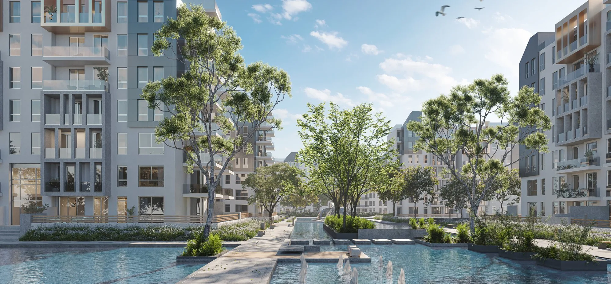 تصميم تخيلي: Lakeside Bloomfields (developer render)