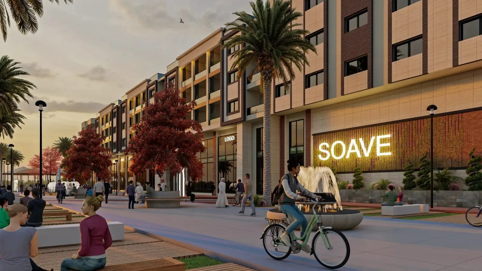 Recreación: Promenade entrance (developer render)