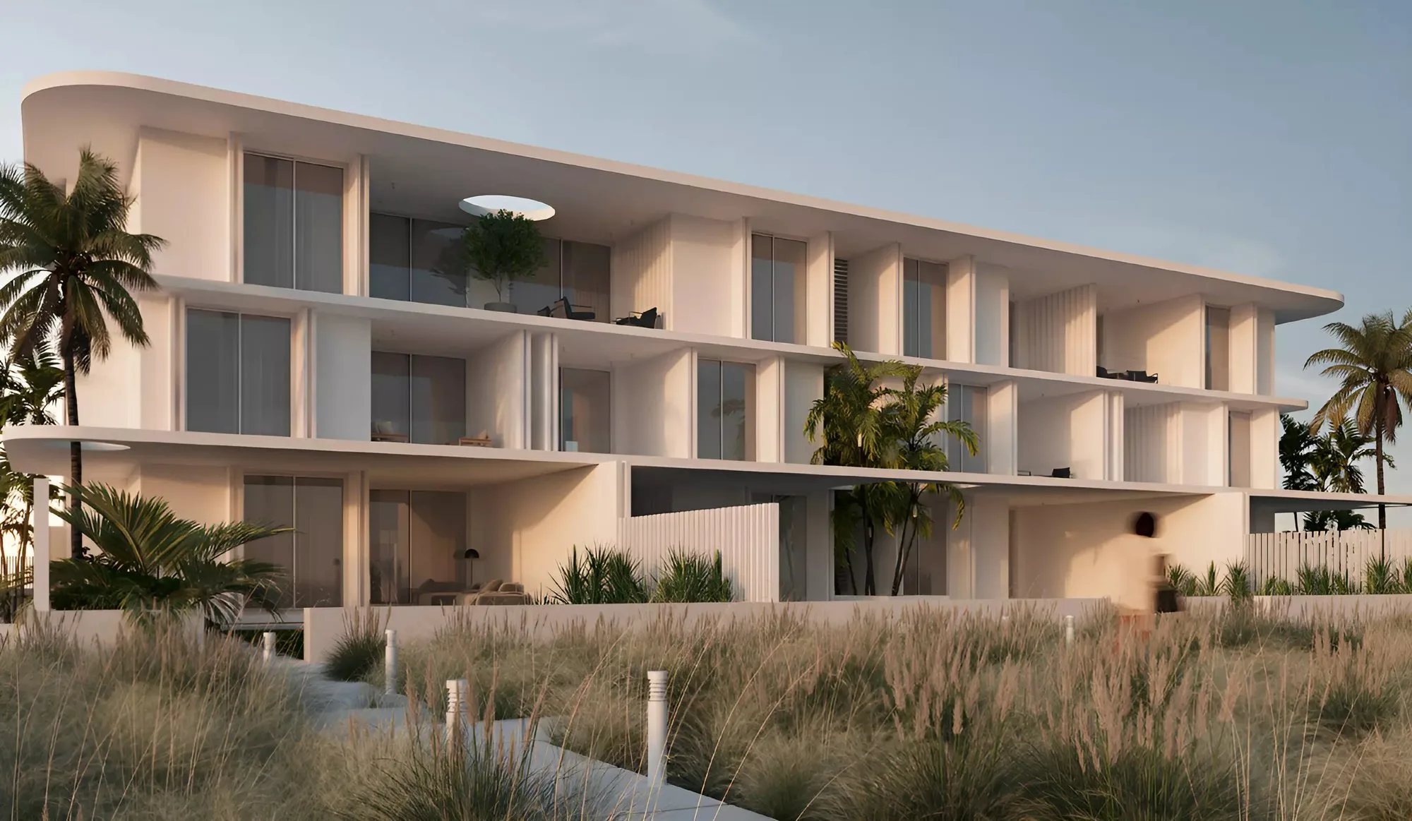 تصميم تخيلي: Blanca apartment building, render