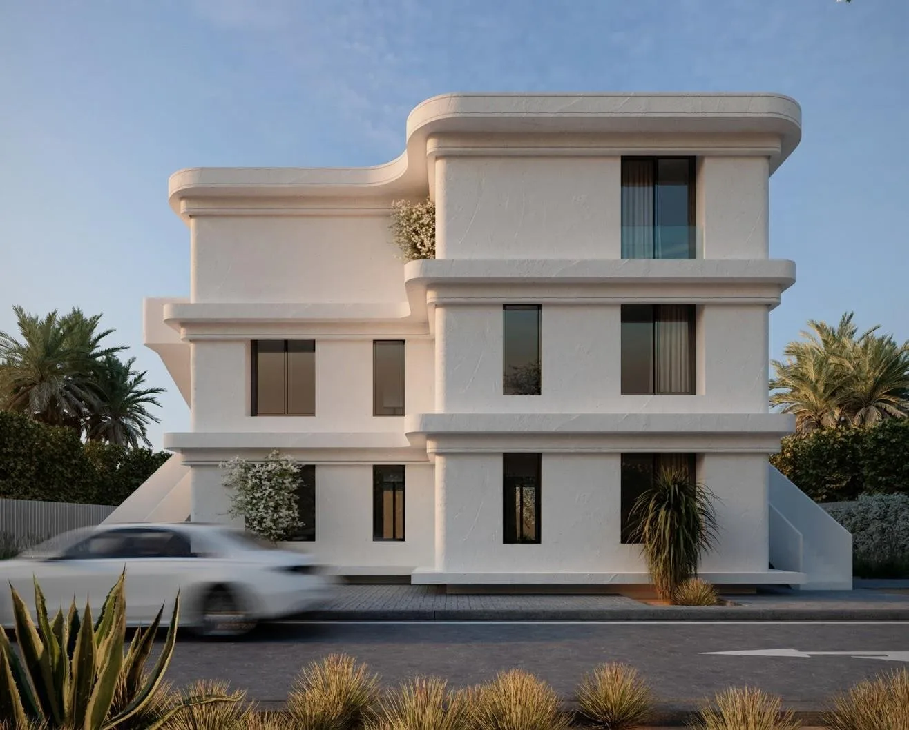 تصميم تخيلي: Blanca Gardens building, render