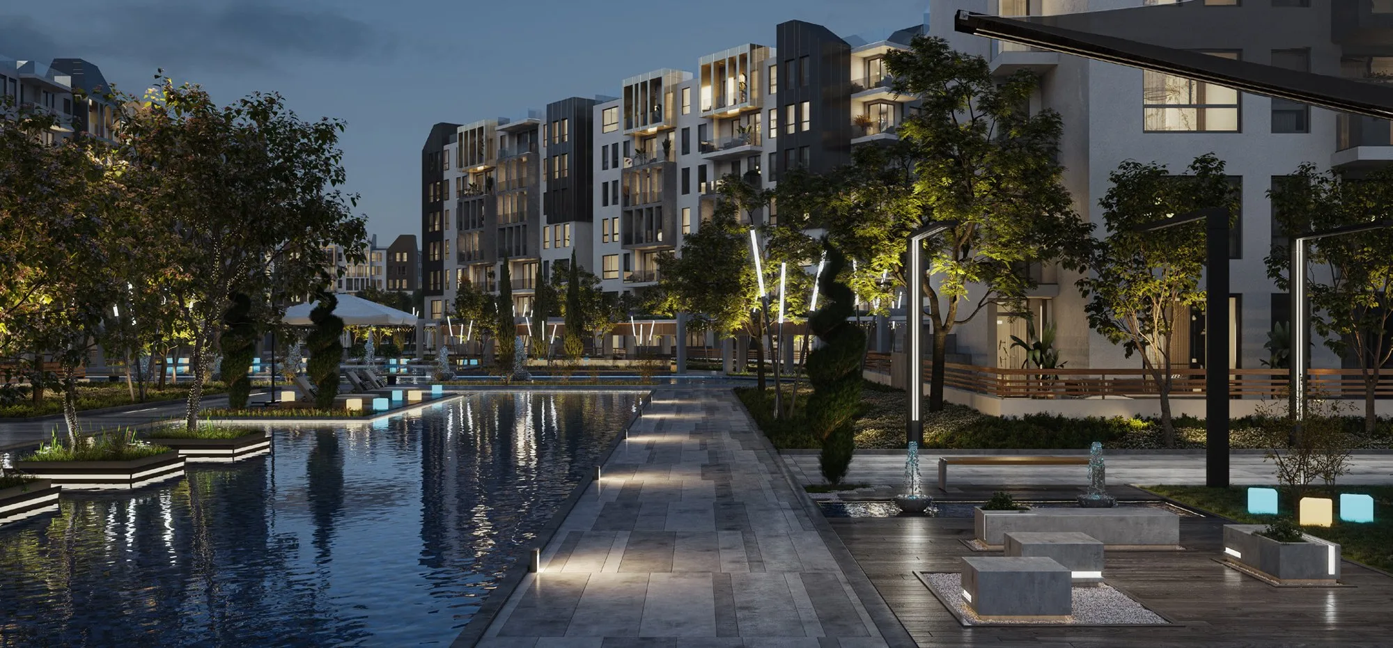 تصميم تخيلي: Lakeside Bloomfields (developer render)