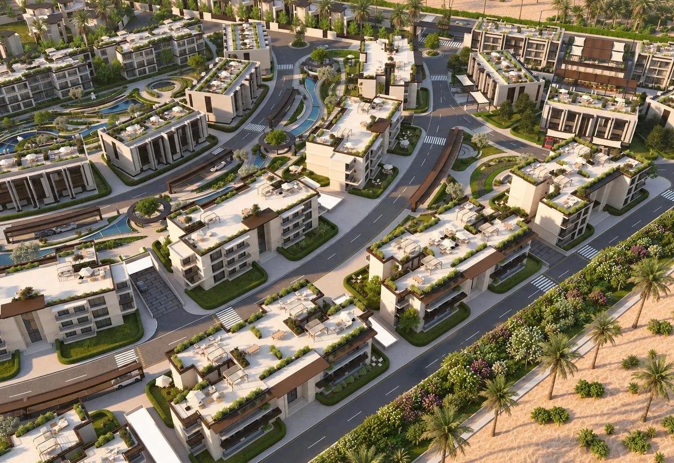 تصميم تخيلي: Aerial view of Tamaraya (developer render)