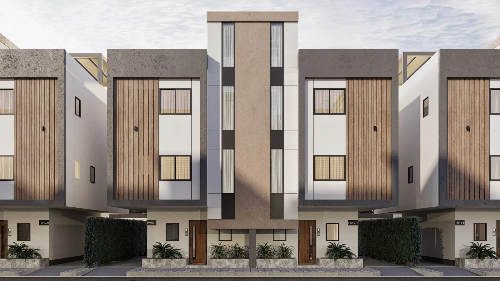 تصميم تخيلي: Twin villas